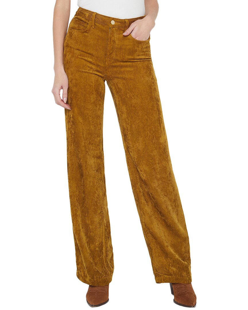 L Agence L'agence Scottie Wide Leg Jean In Orange