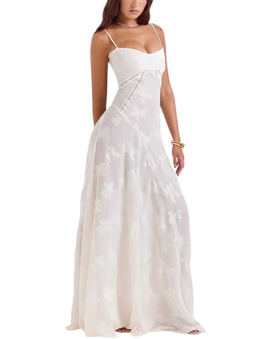 Linda Charm Maxi Dress In White