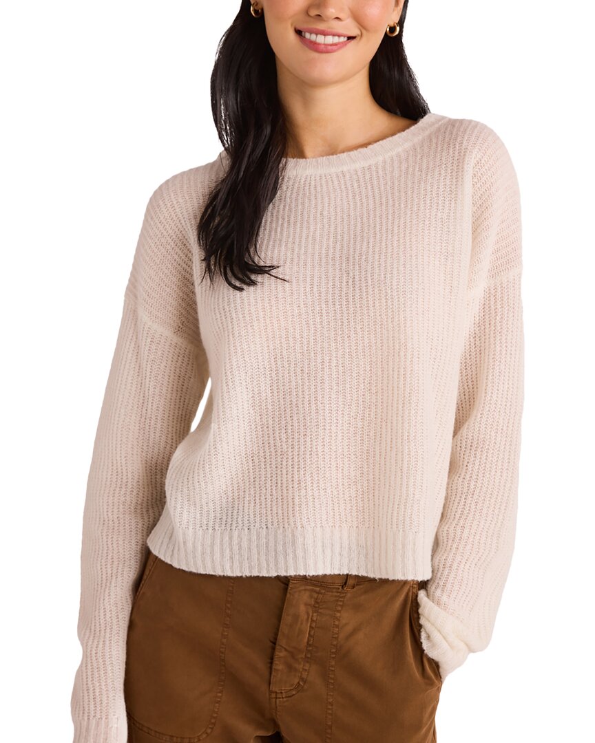 Bella Dahl Drop Shoulder Sweater In White