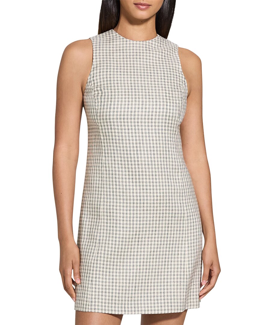 Theory Easy Flare Linen-blend Dress
