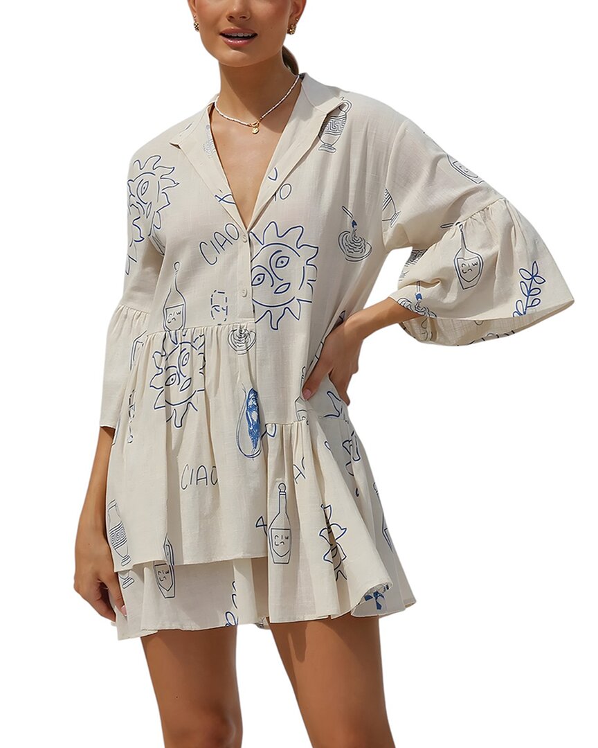 Camila Blanco Mini Dress In White