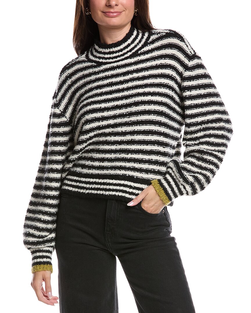 Saltwater Luxe Wool-blend Turtleneck Sweater In Black