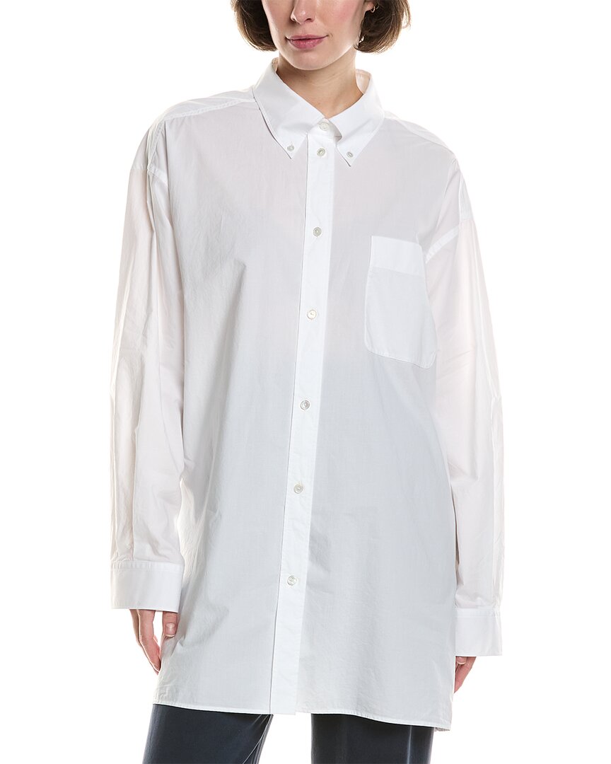 Tシャツ・カットソー [THE ROW] Victoria' shirt Victoria Shirt White in Cotton – The Row