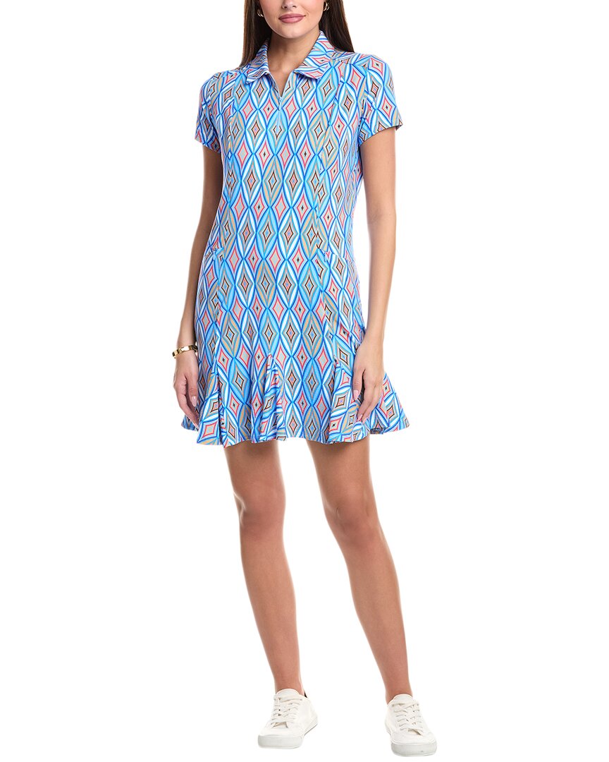 Ibkul Godet Dress In Blue