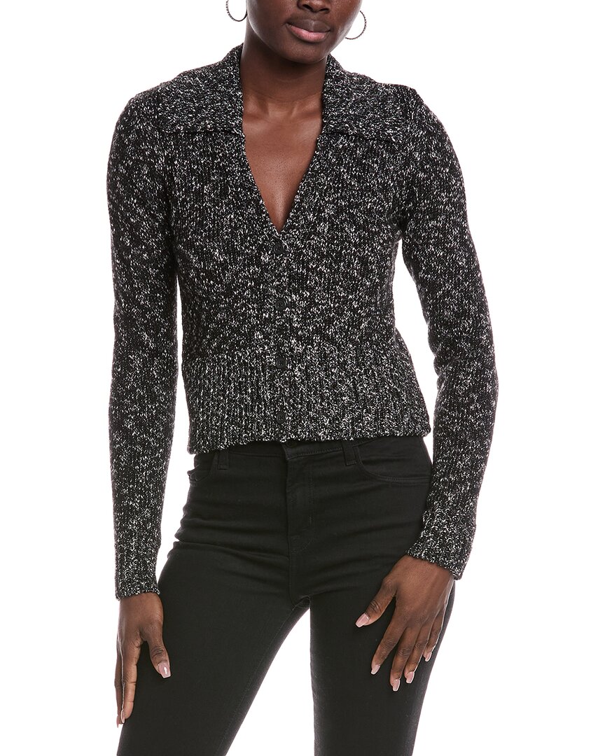 Atm Anthony Thomas Melillo Collared Wool-blend Sweater In Black