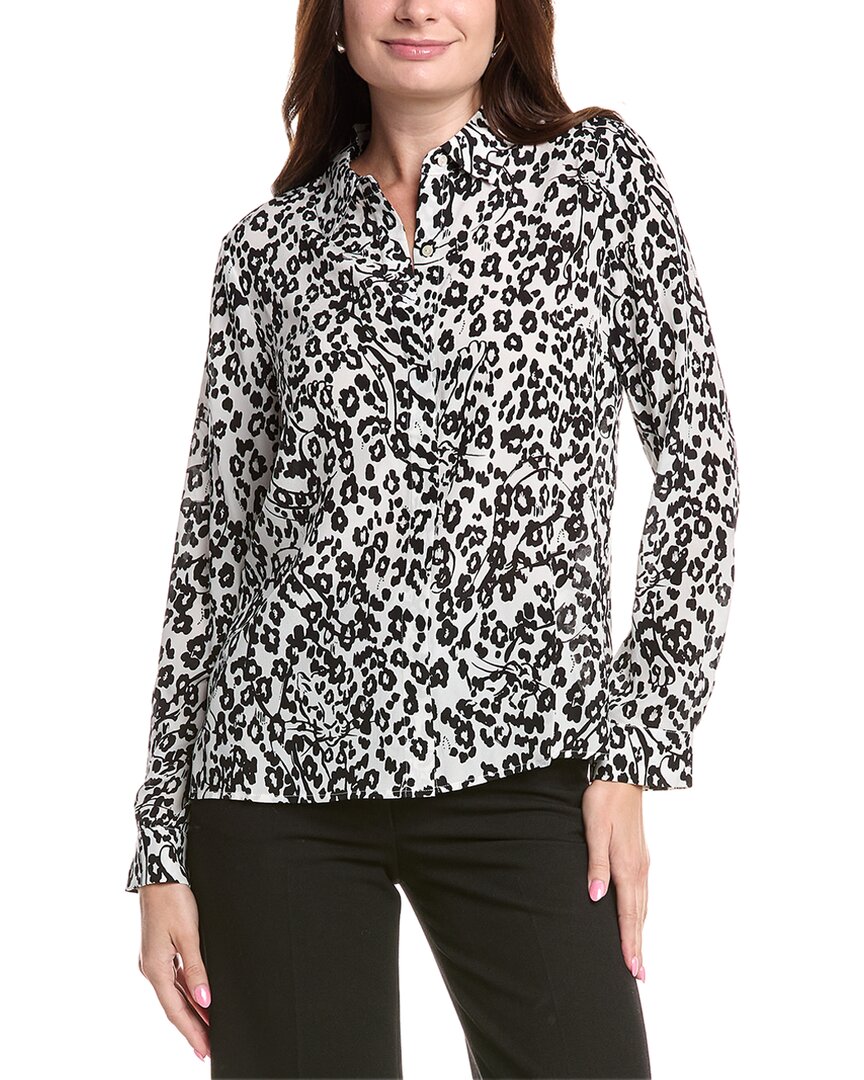 Lilly Pulitzer Kiran Button Down Top In White