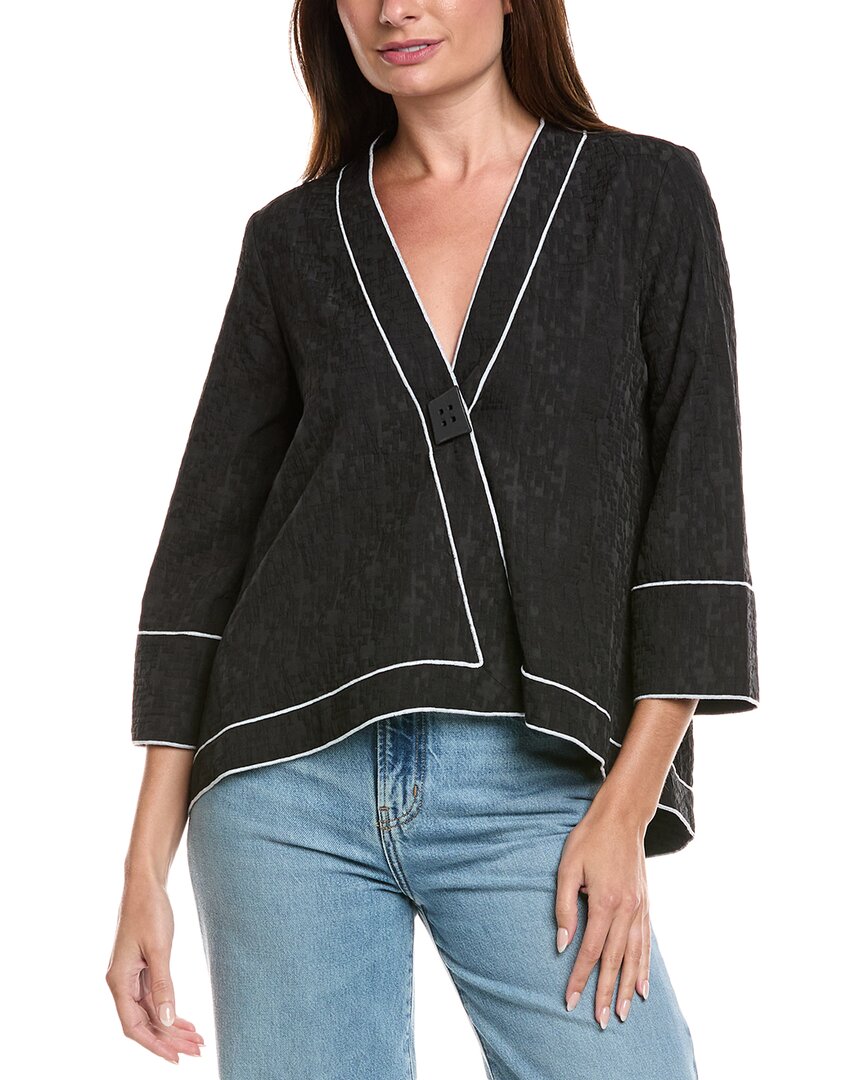 Joseph Ribkoff Textured Top In Black