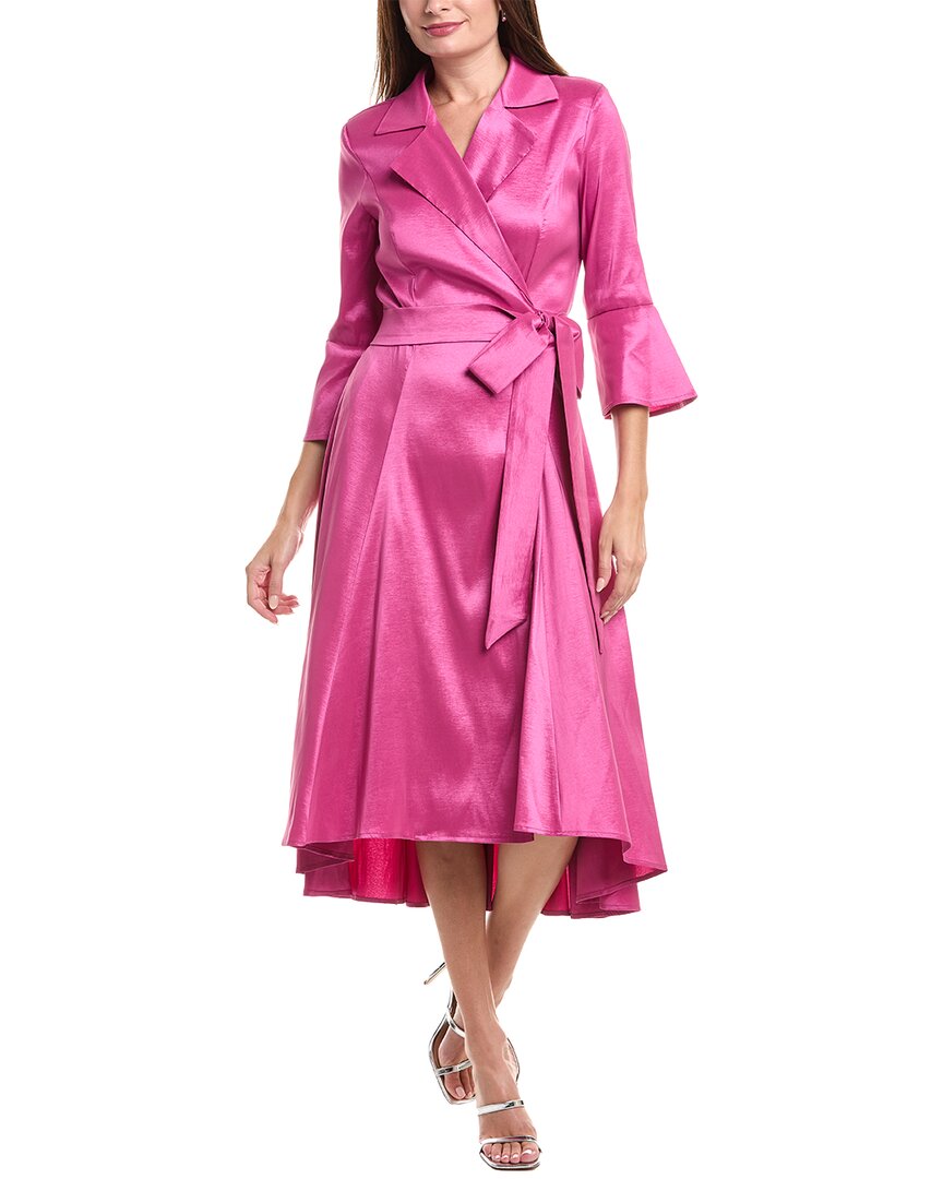 Joseph Ribkoff Wrap Dress In Pink