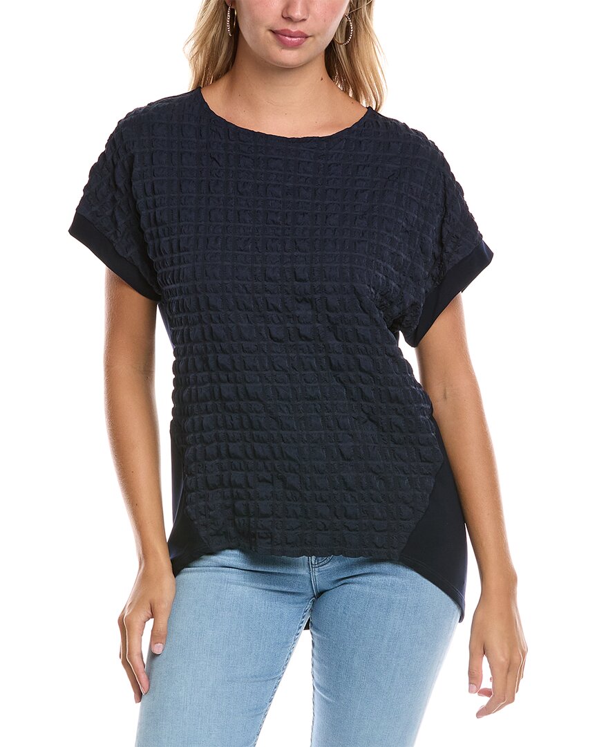 Joseph Ribkoff Textured Top In Blue