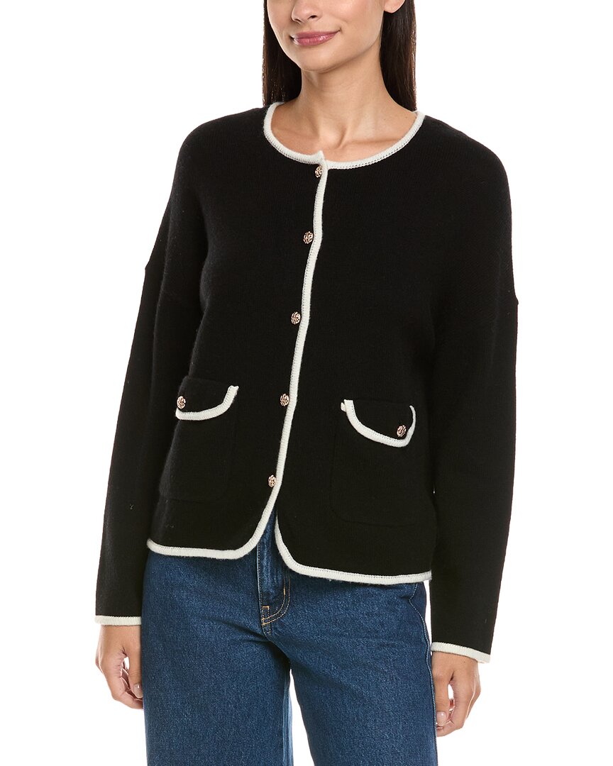 Maison Heritage Maja Wool & Cashmere-blend Cardigan In Black