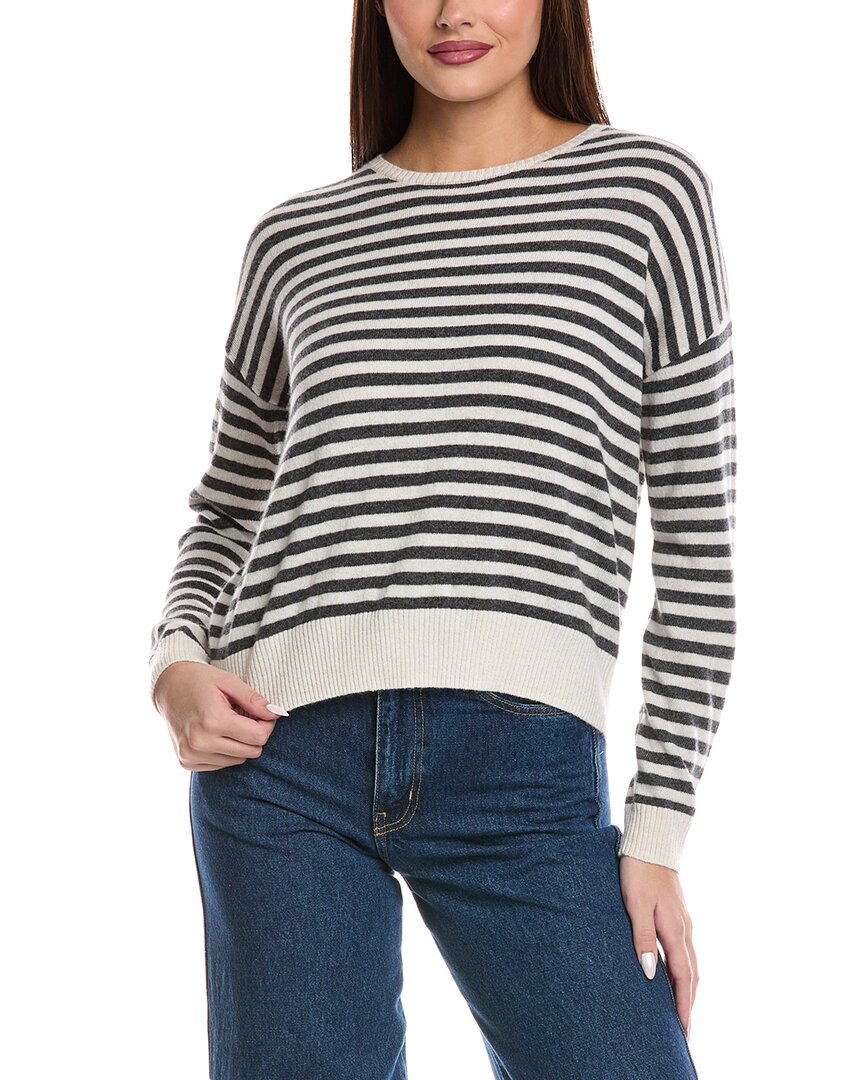 Splendid Tori Cashmere Sweater In White