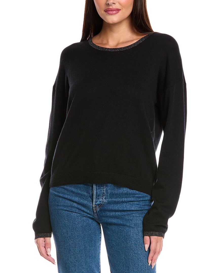 Splendid Darcy Silk-blend Sweater In Black