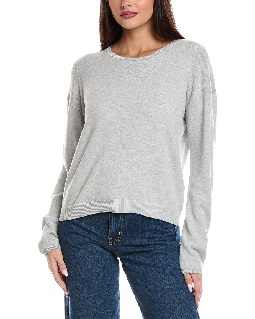Splendid Darcy Silk-blend Sweater In Gray