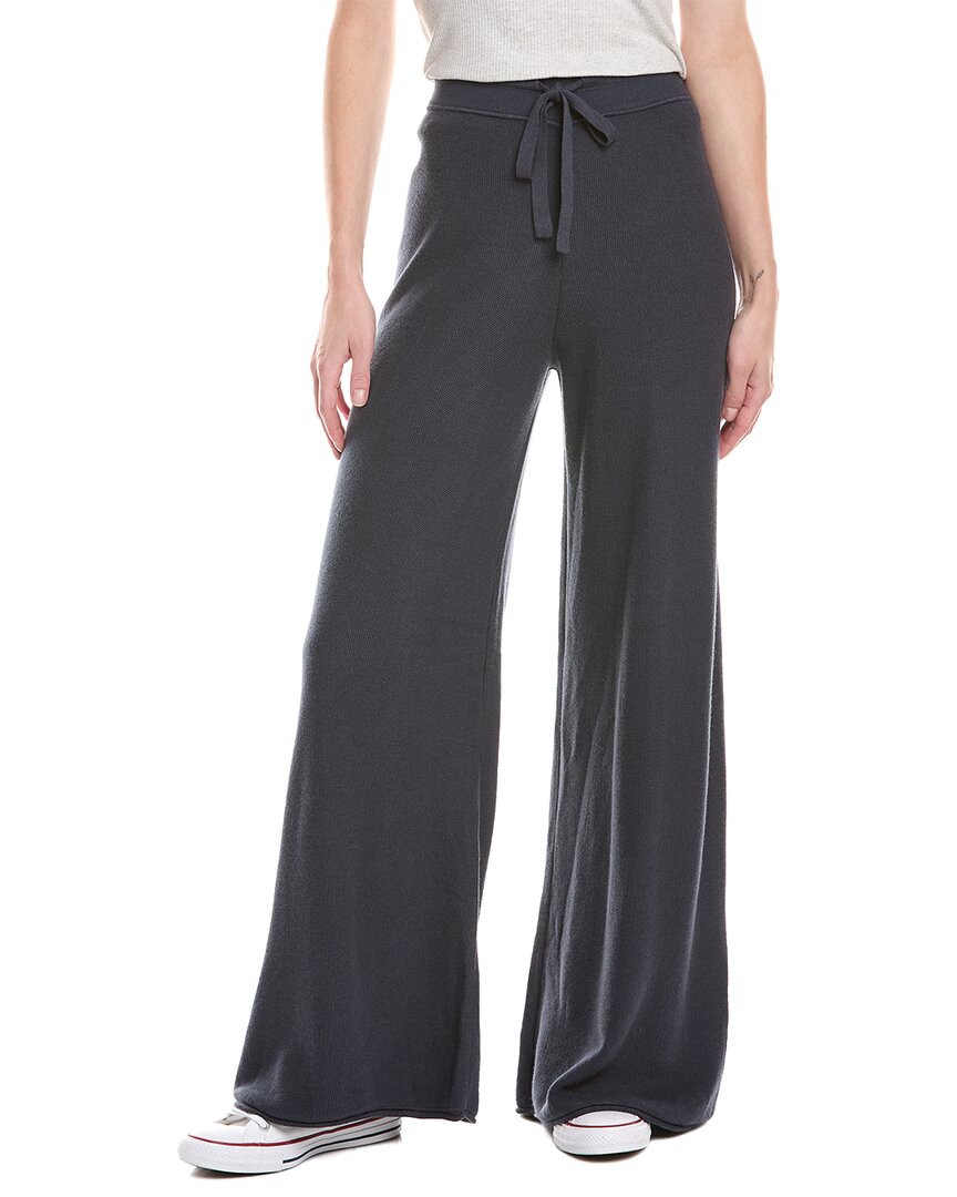 Splendid Michelle Silk-blend Sweater Pant In Gray