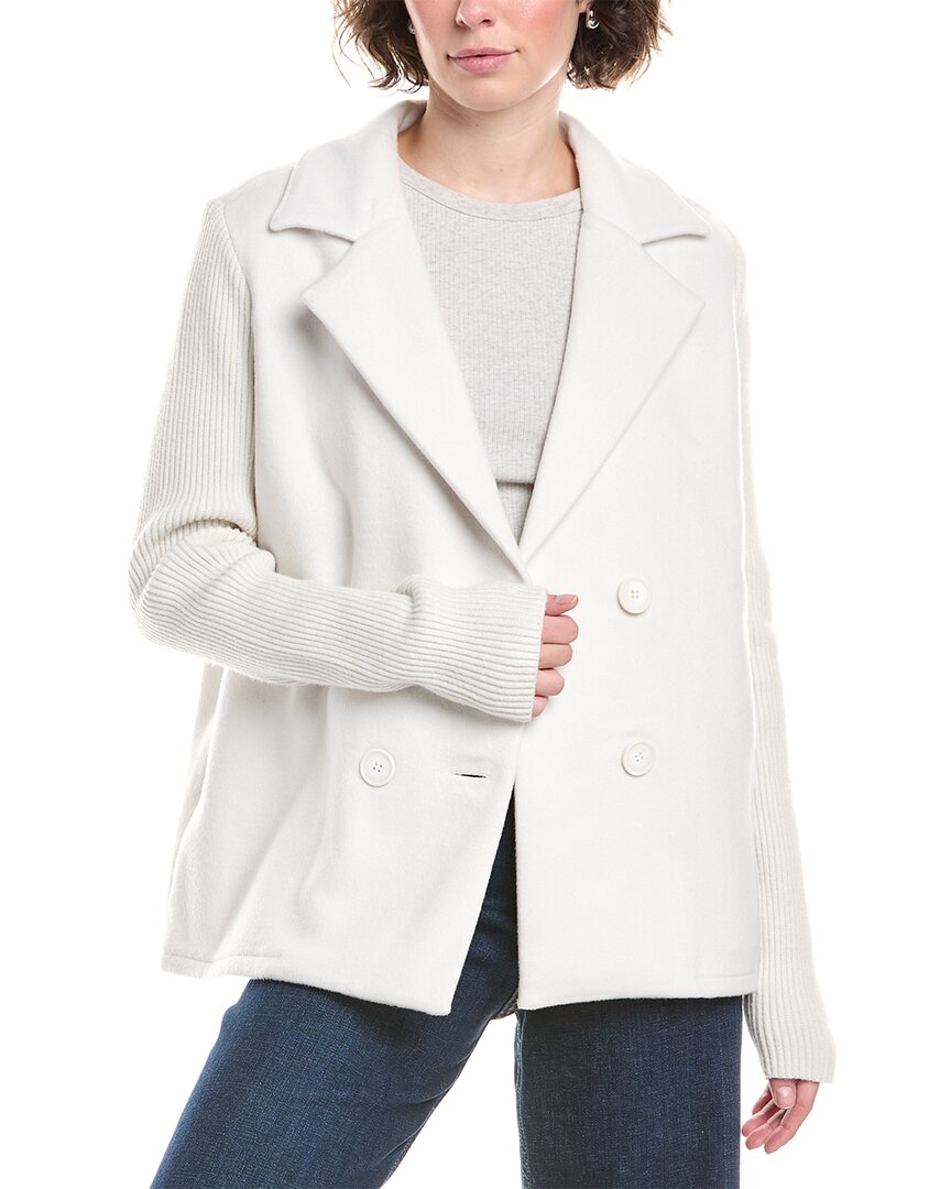 Splendid Wool-blend Peacoat In Sand