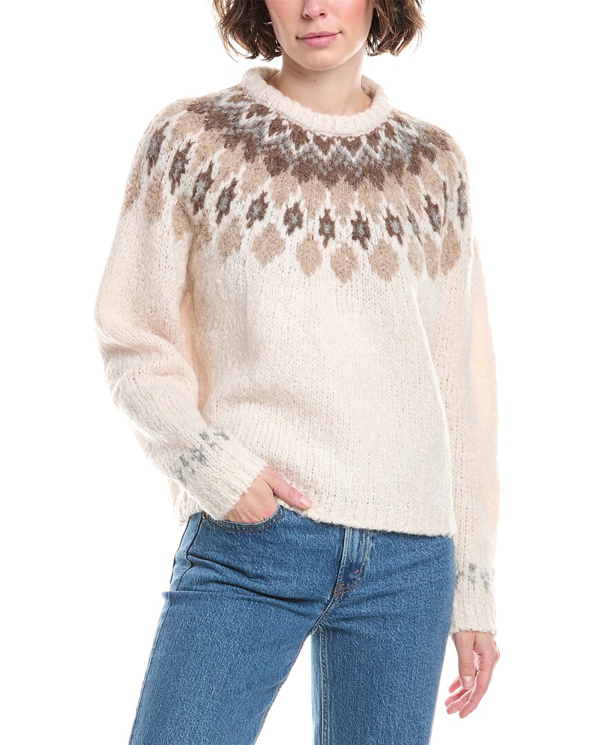 Splendid Noelle Alpaca & Wool-blend Sweater In Nude