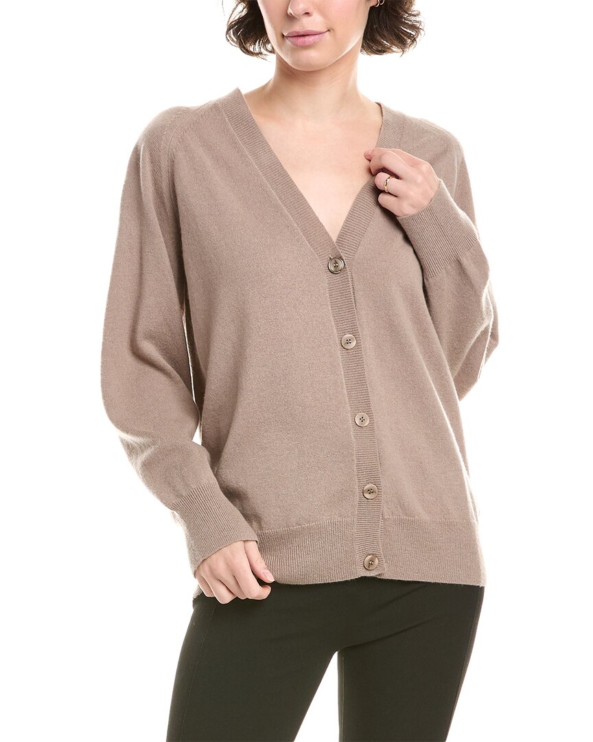 Max Mara Ampezzo Wool & Cashmere-blend Cardigan In Brown