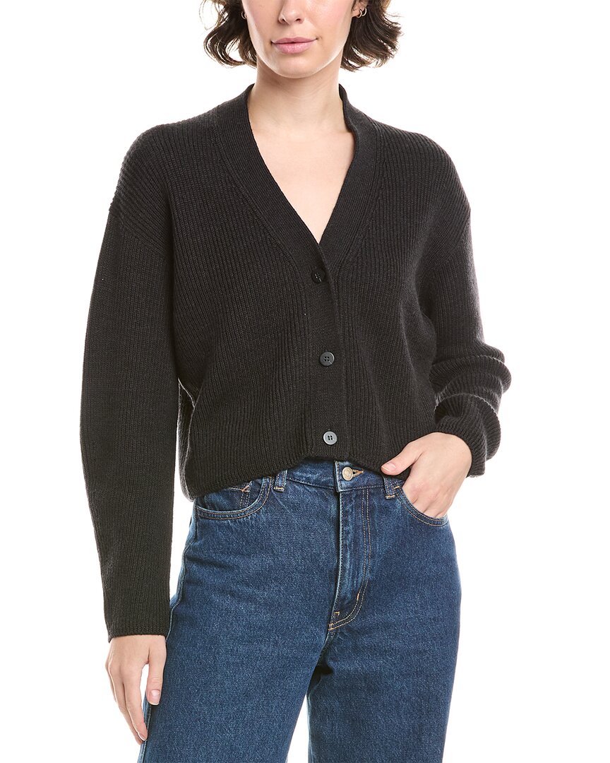 Max Mara York Wool Cardigan In Black