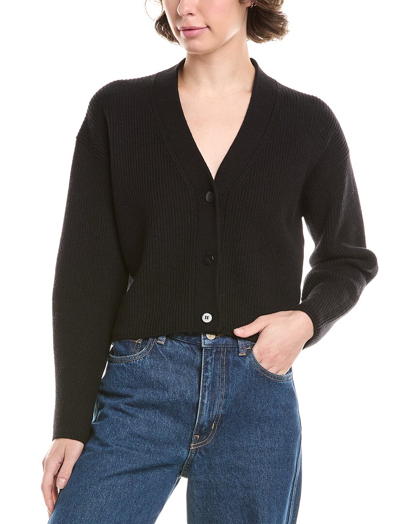 Max Mara York Wool Cardigan In Black