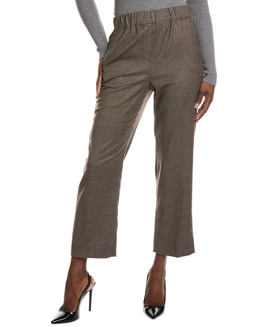 Weekend Max Mara Hateley Wool Trouser In Brown