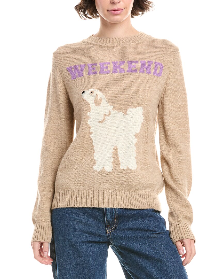 Max Mara Weekend  Ombrosa Alpaca & Wool-blend Sweater In Brown