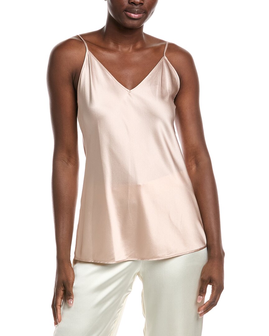 Max Mara Silk-blend Cami Shirt In Pink