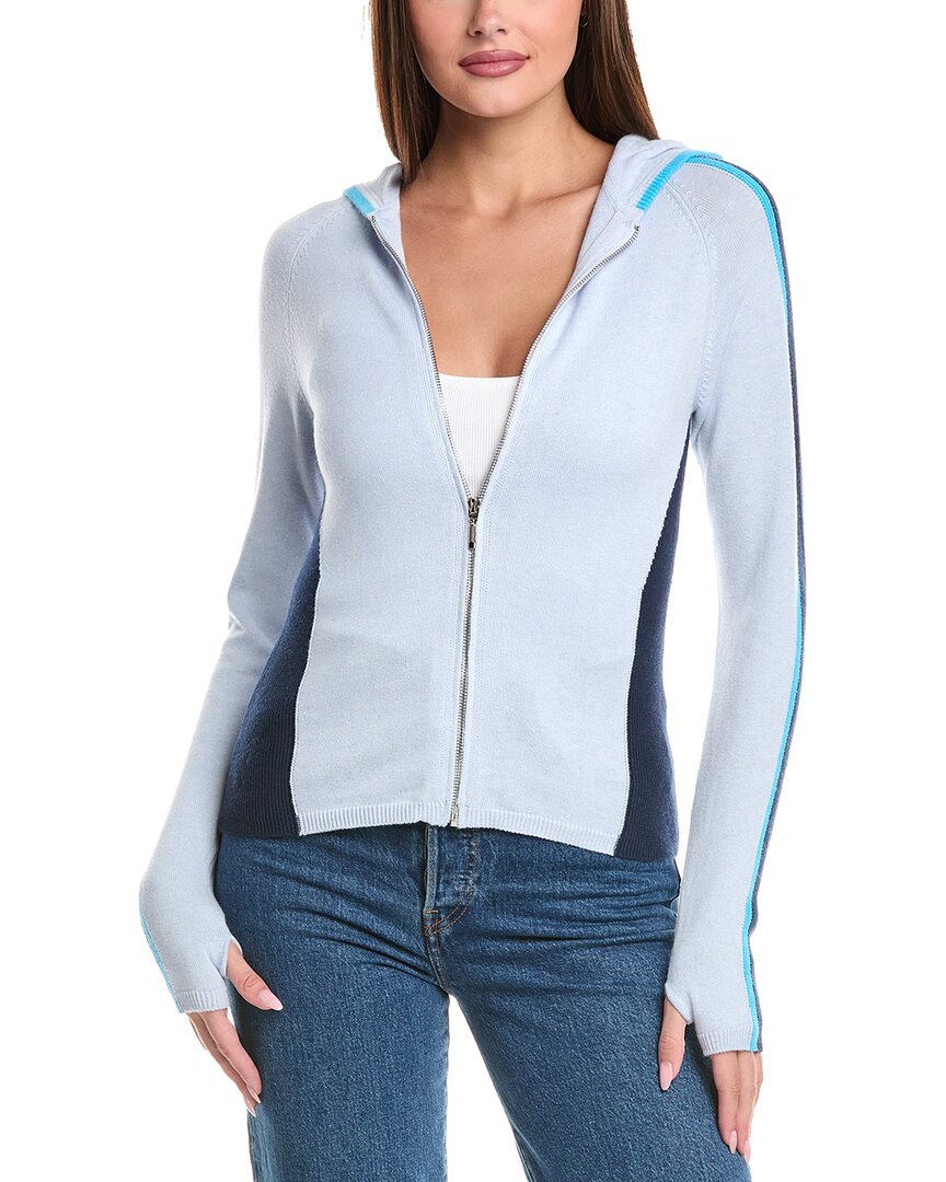 Wispr Alpine Sporty Zip Silk-blend Jacket In Blue