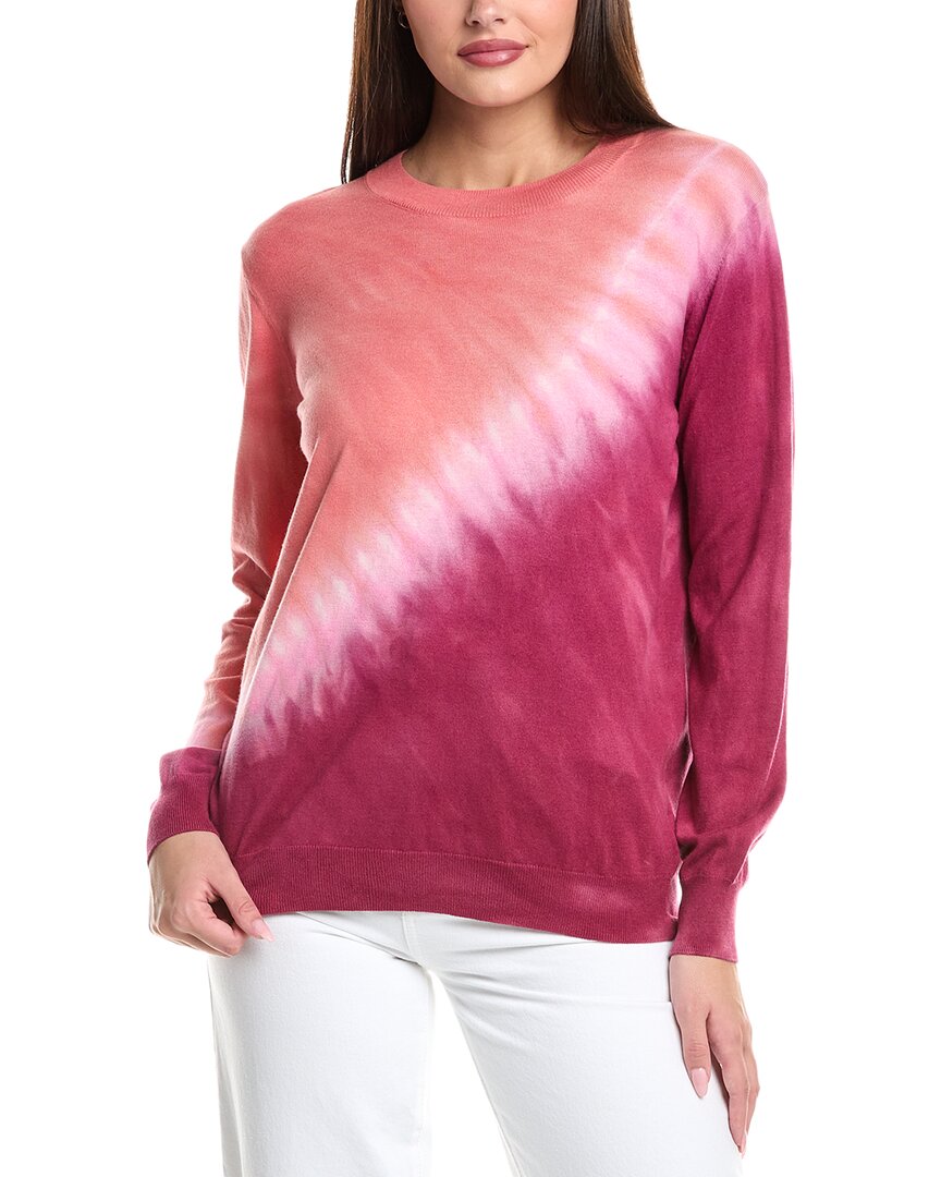 Wispr Burn Out Tie Dye Silk-blend Sweater In Multi