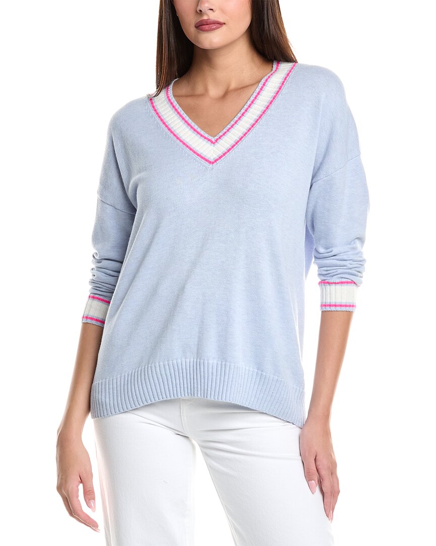 Wispr Daphne Silk-blend Sweater In Blue