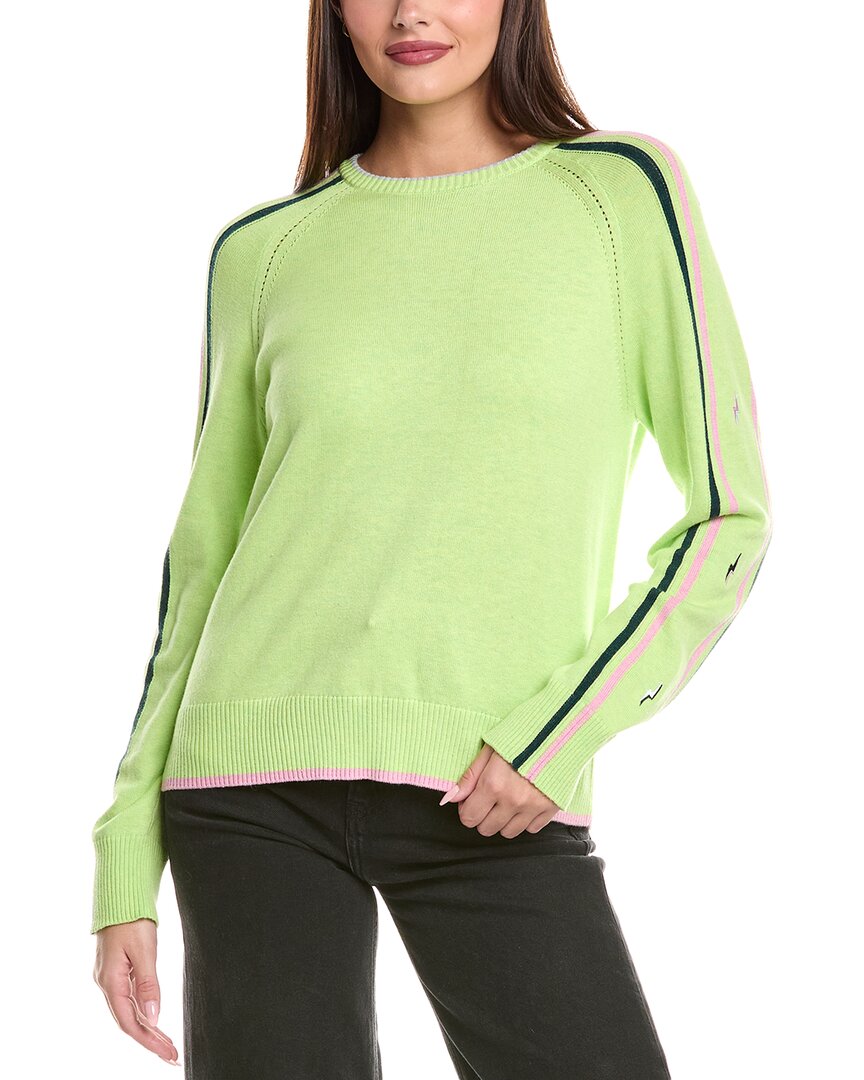 Wispr Gradient Bold Silk-blend Sweater In Green