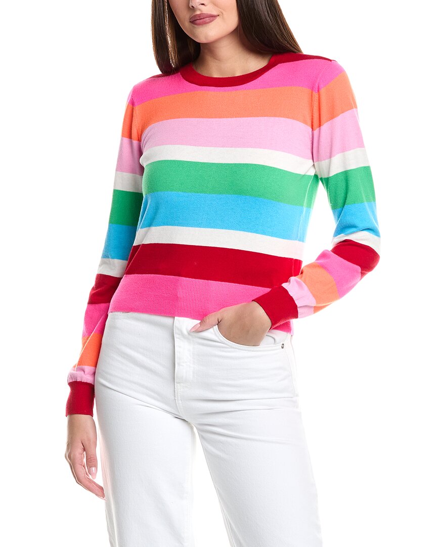 Wispr Multi Stripe Silk-blend Sweater In Multi