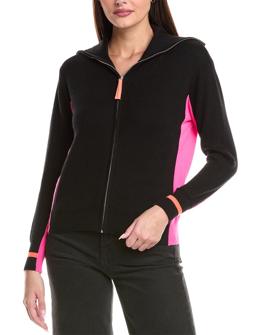 Wispr Sporty Zip Silk-blend Jacket In Black