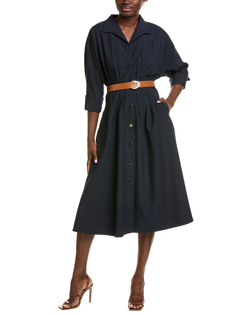 Gracia Midi Dress In Blue