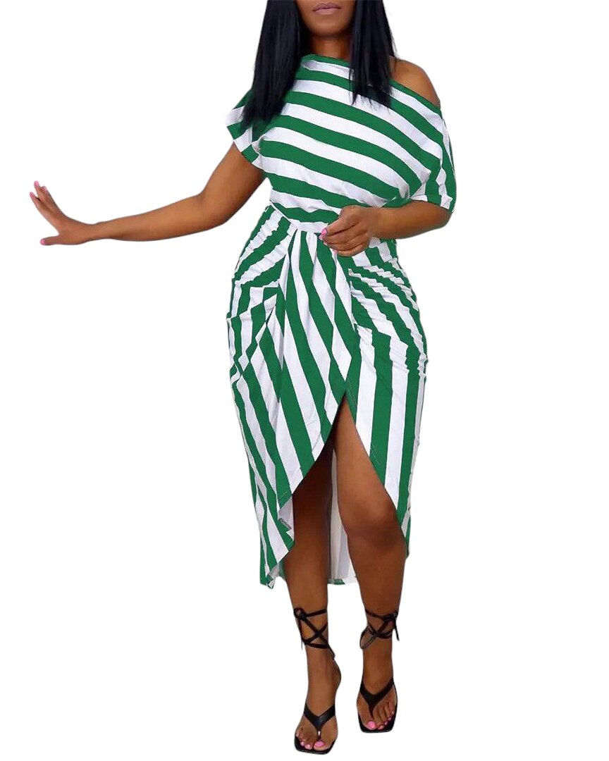 Leon Gori Midi Dress In Green