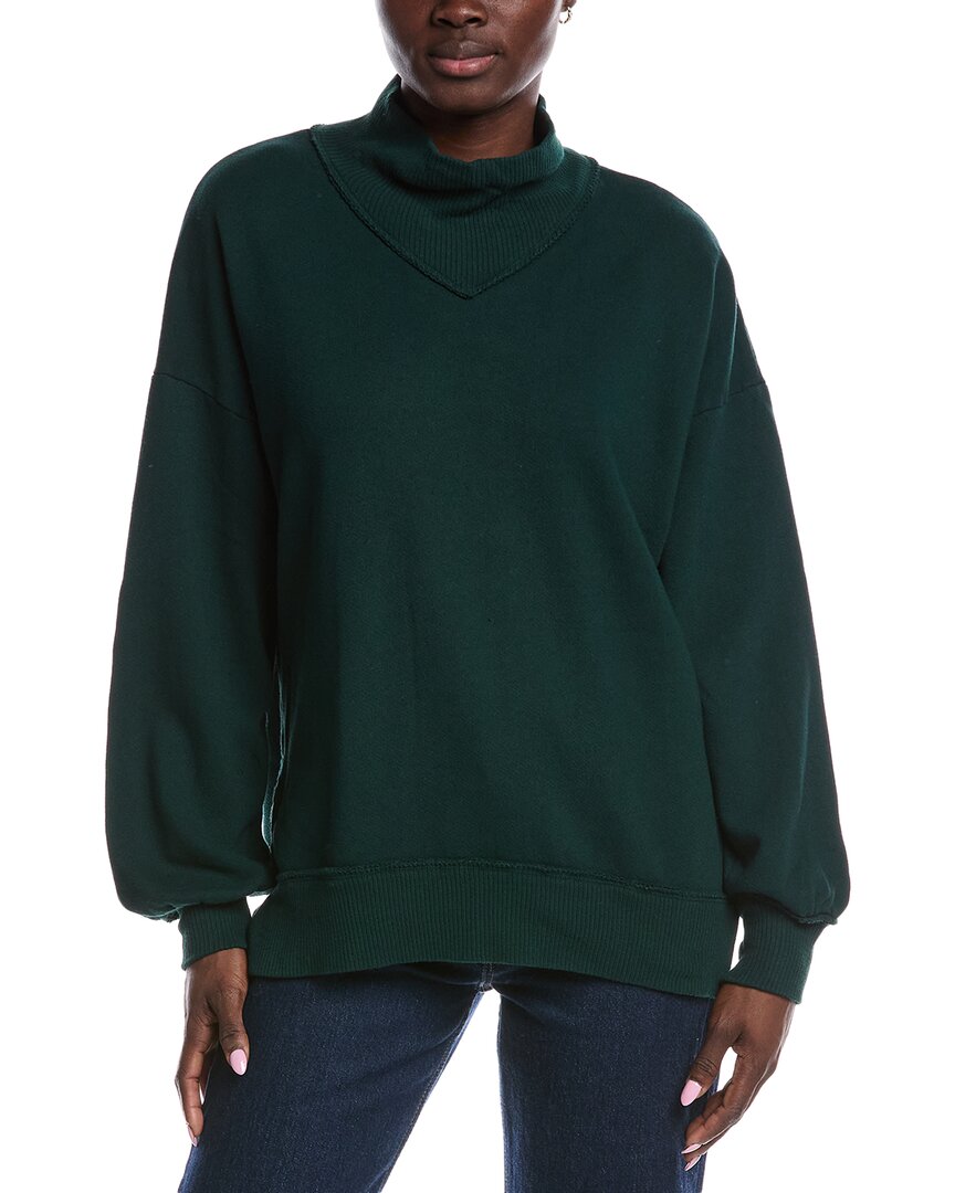 Project Social T Marina High-neck Sweatshirt In Green