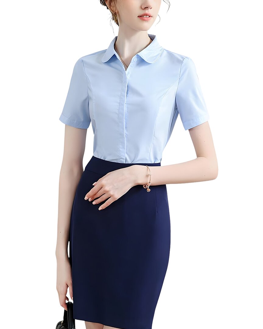Elaine 2pc Blouse & Skirt Set In Multi