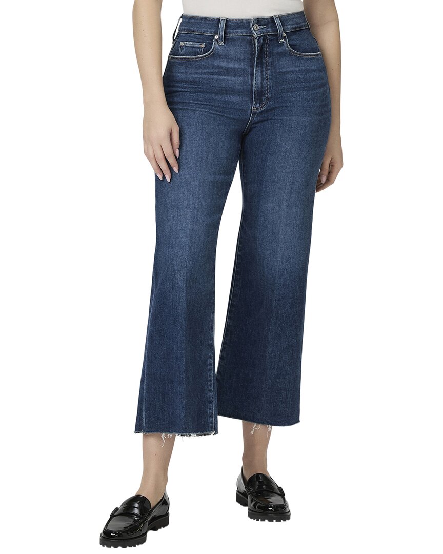 Paige Spotlight Raw Hem Vignette Jean In Blue