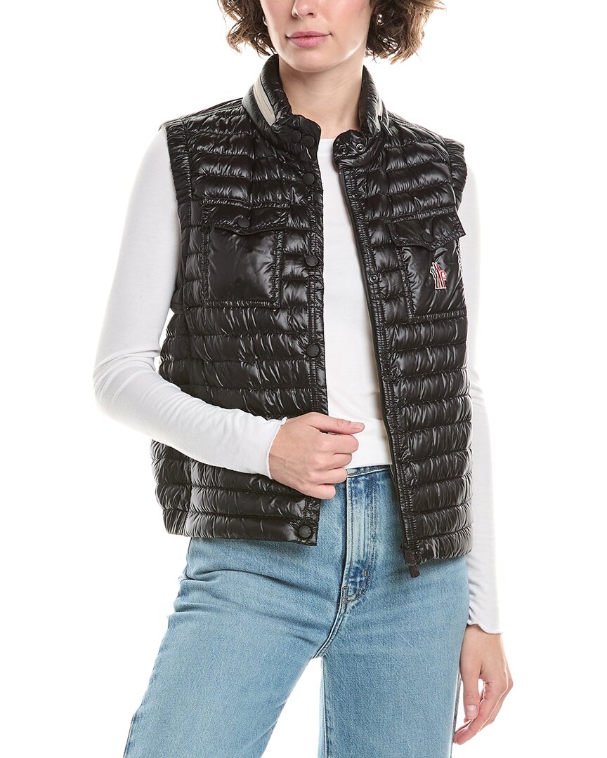 Moncler Grenoble Gumiane Padded Bodywarmer In Black