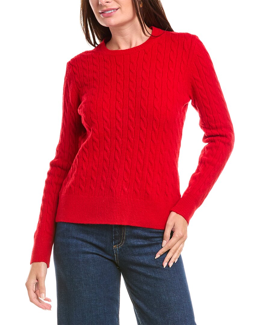 Brooks Brothers Cashmere Cable Crewneck Sweater In Multi