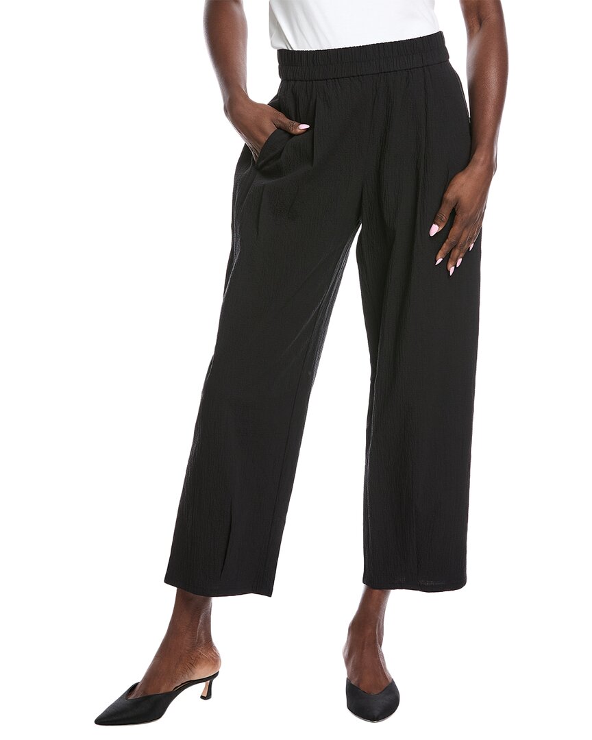 Eileen Fisher Wide Leg Pant In Black