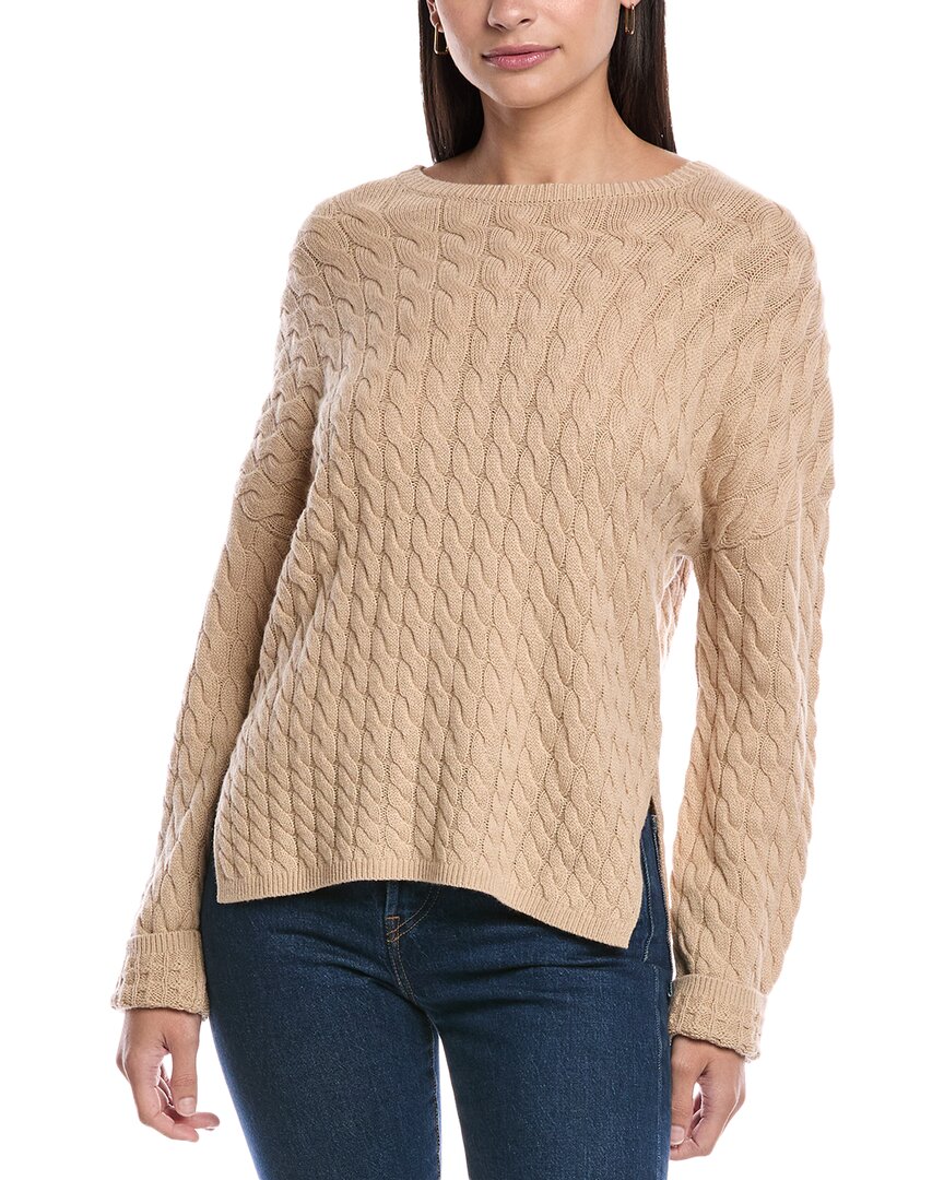 Theory Cable-knit Merino Wool-blend Sweater In Brown