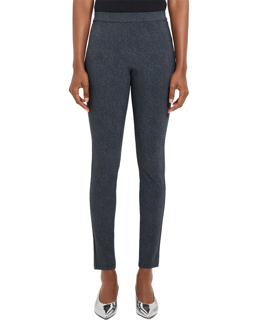 Theory High-waist Ponte Legging In Gray