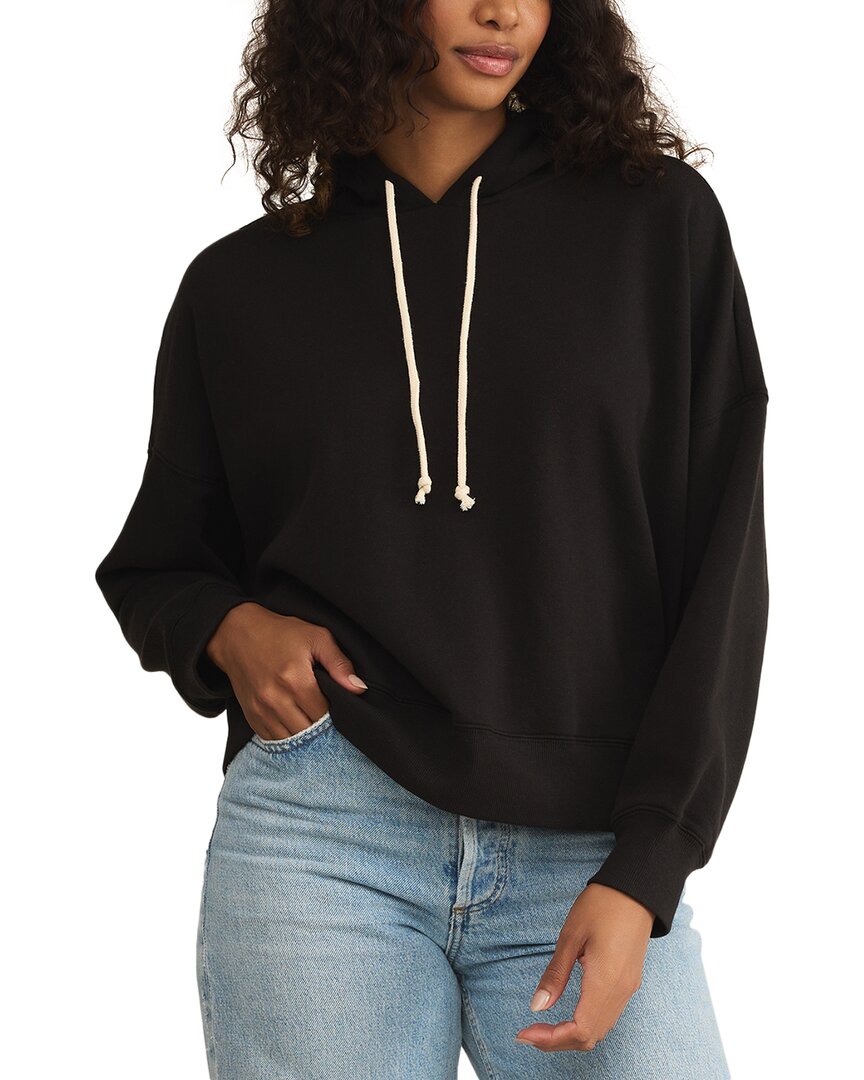 Z Supply Infield Hoodie In Black
