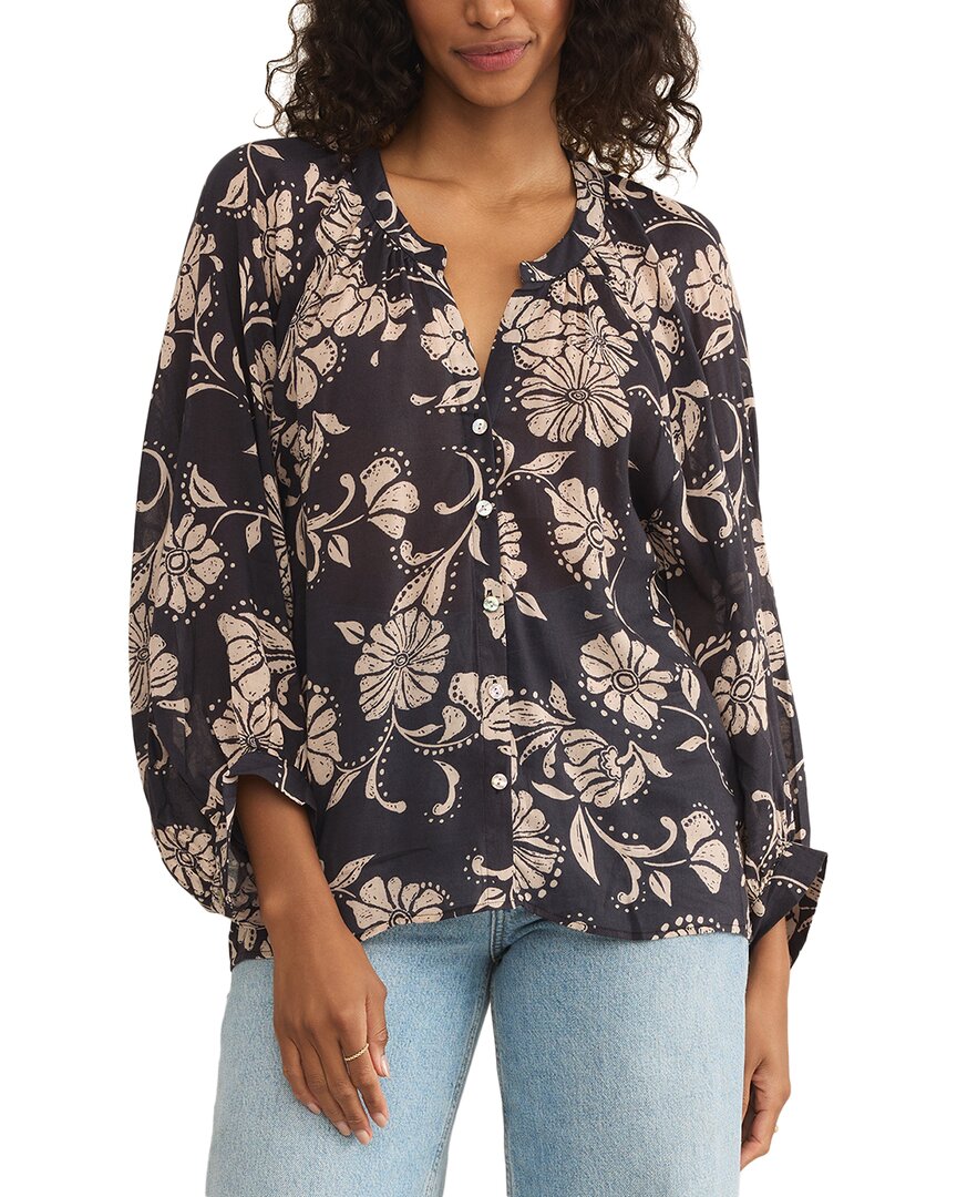 Z Supply Wren Ari Floral Blouse In Multi