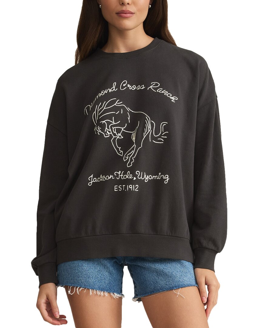 Z Supply Bronc Sunday Sweatshirt In Black