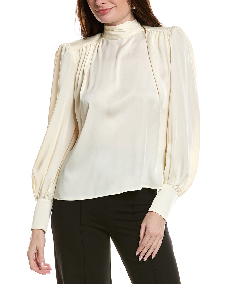 Bardot Revana Satin Blouse In White