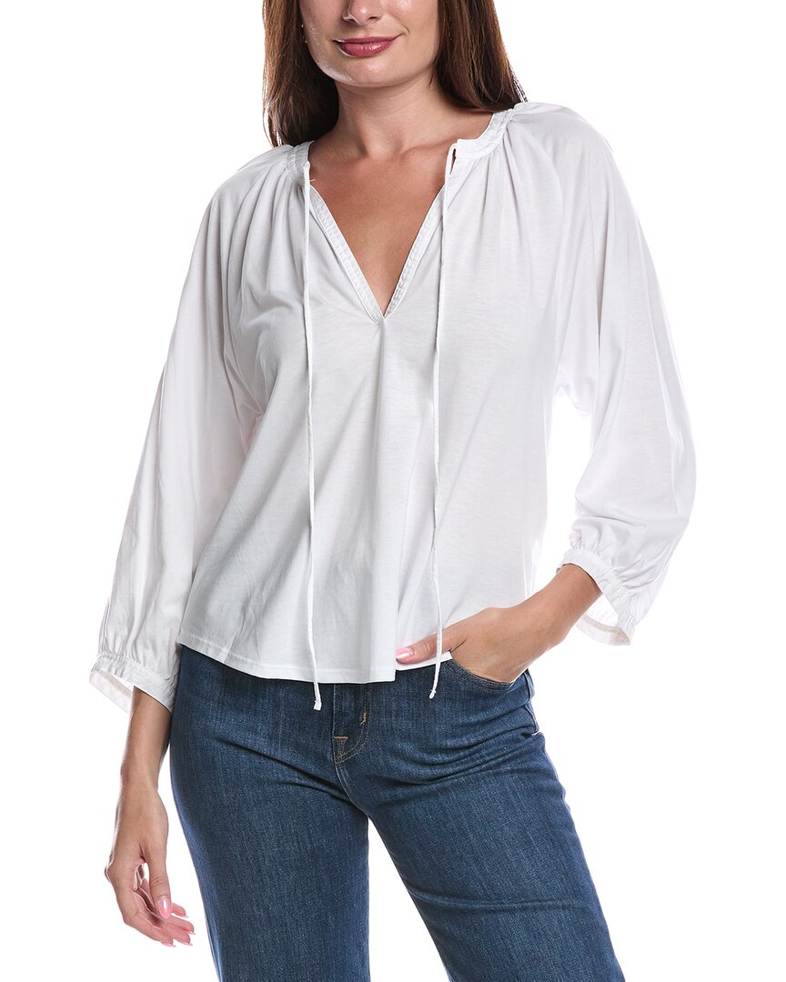 Nation Ltd Brylee Peasant Top In White