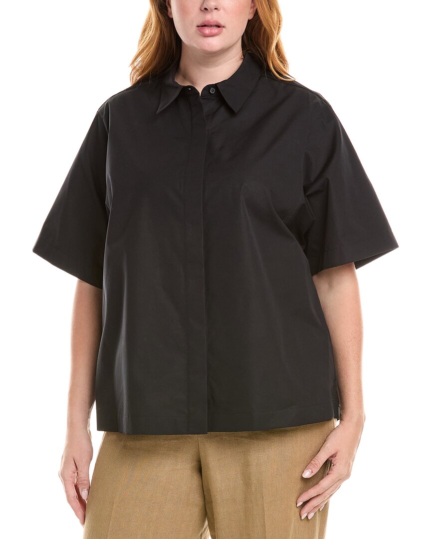 Lafayette 148 New York Plus Blouse In Black