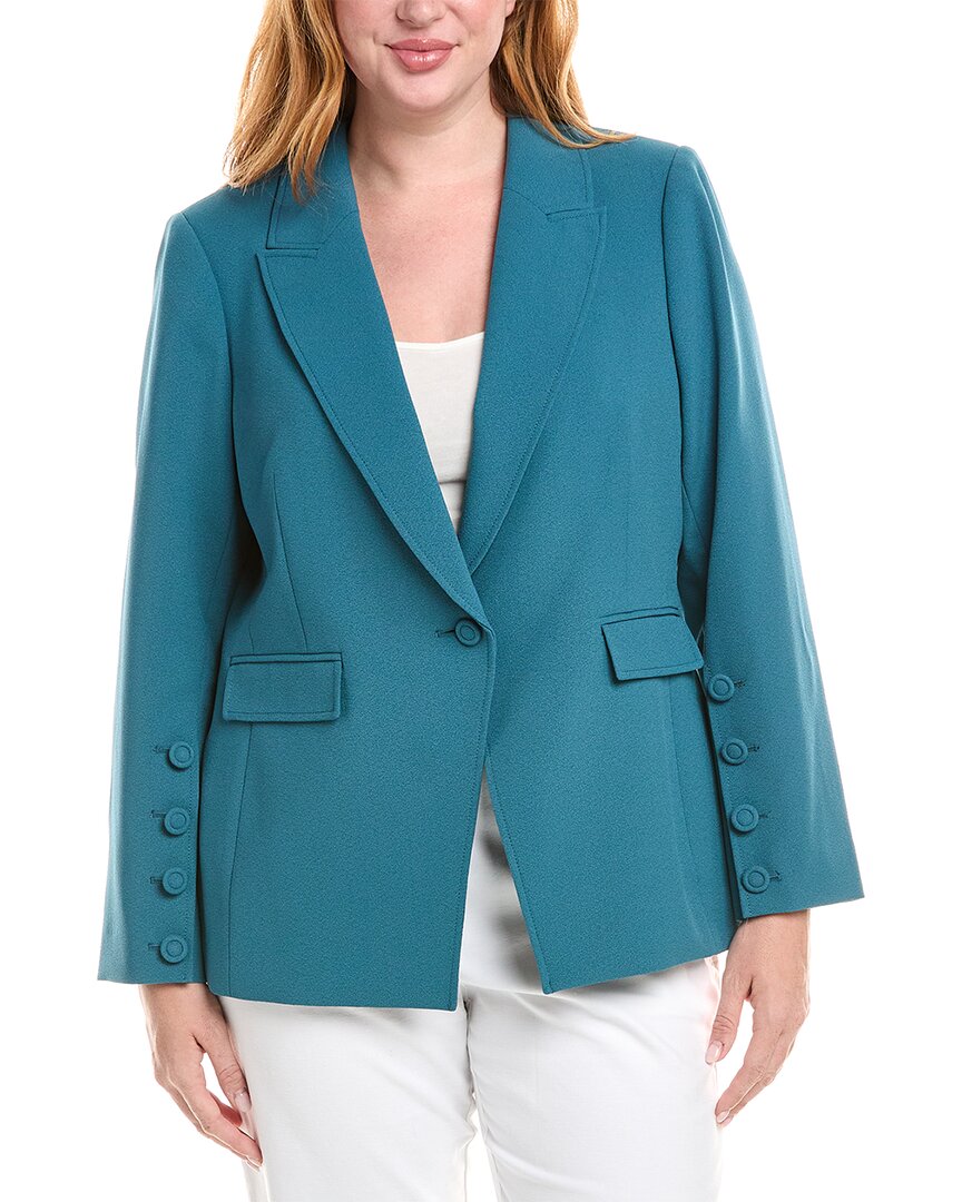 Tahari Asl Plus Blazer In Blue