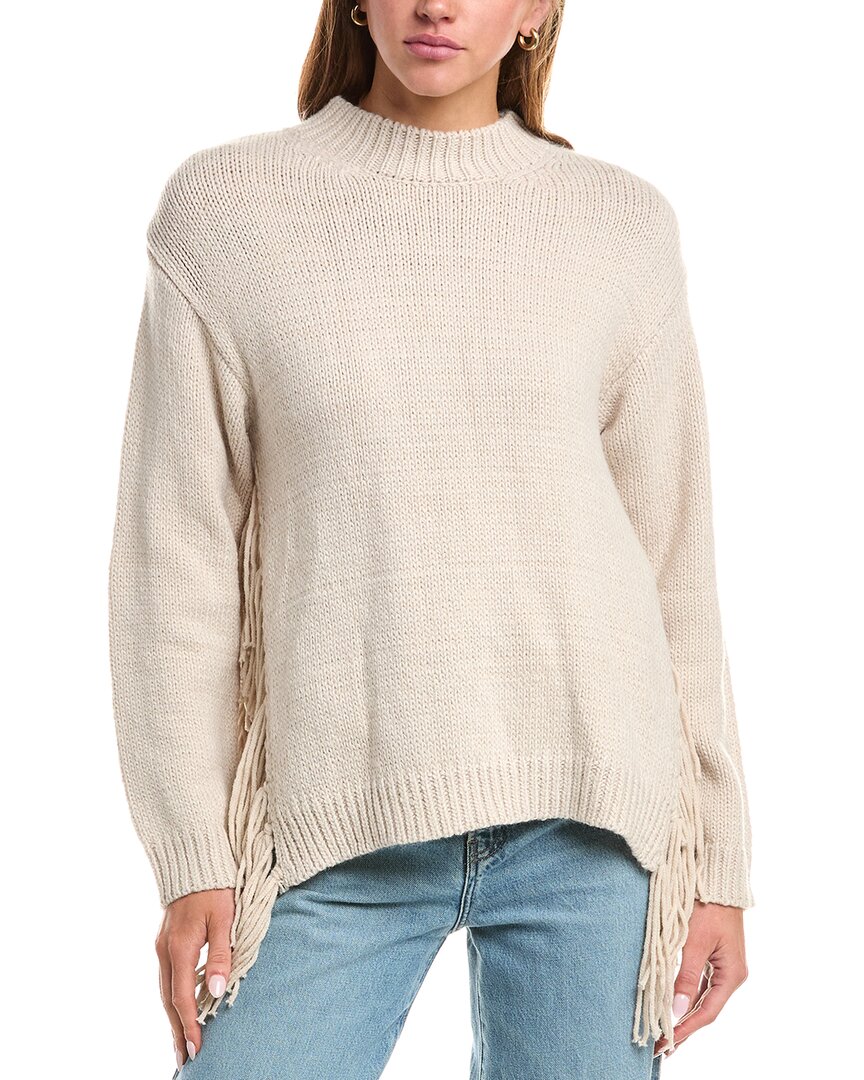 70/21 Fringe Sweater In Neutral